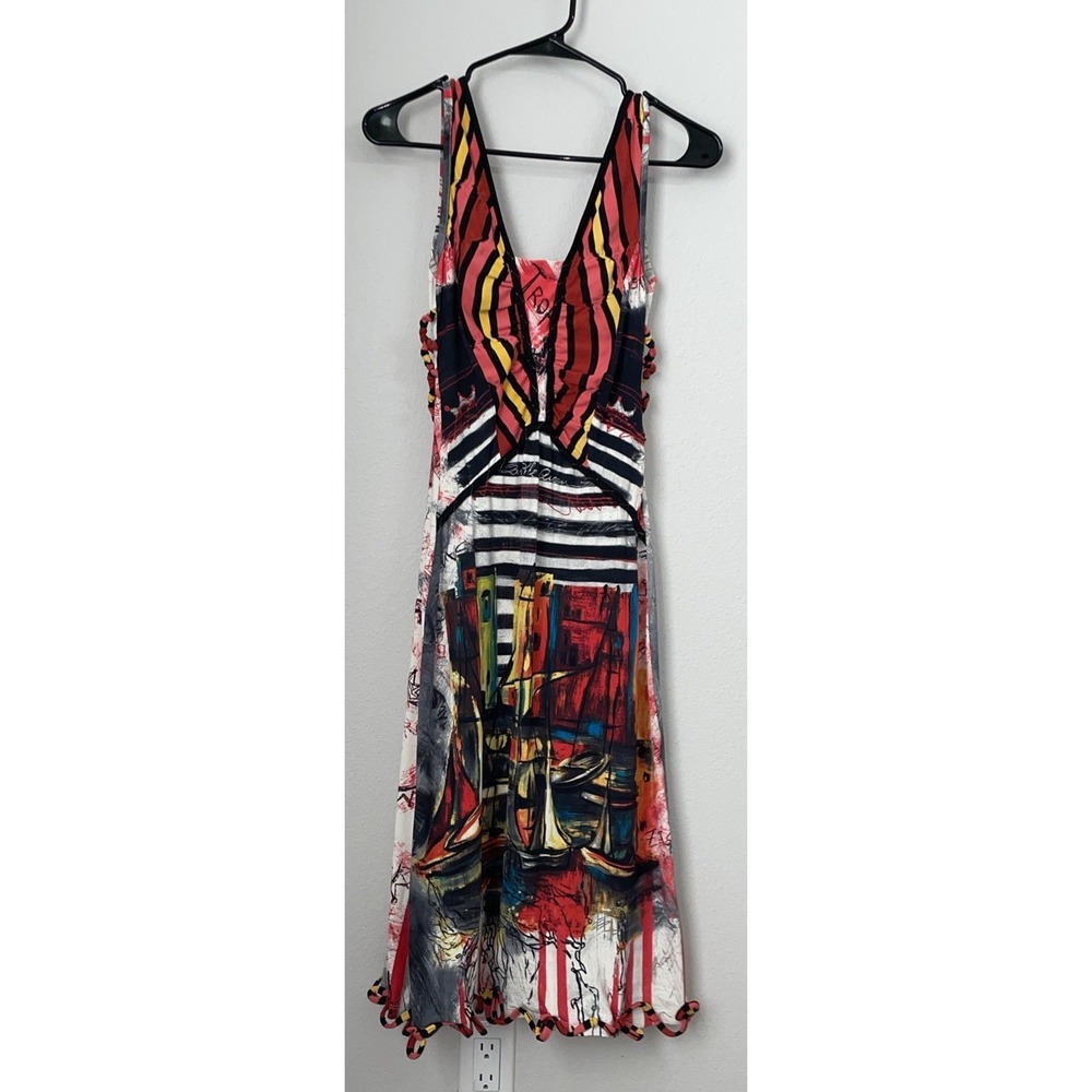 Save The Queen multicolored Stripped dress size L